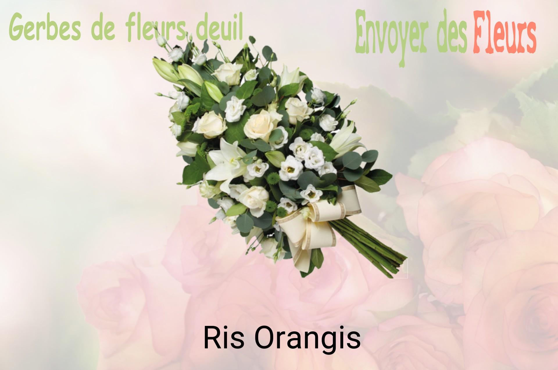 Gerbe de fleurs de deuil livrée à Ris-Orangis